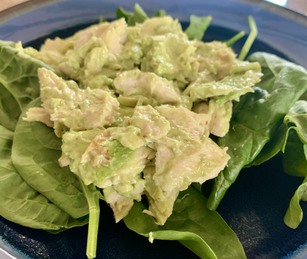 simple avocado chicken salad recipe